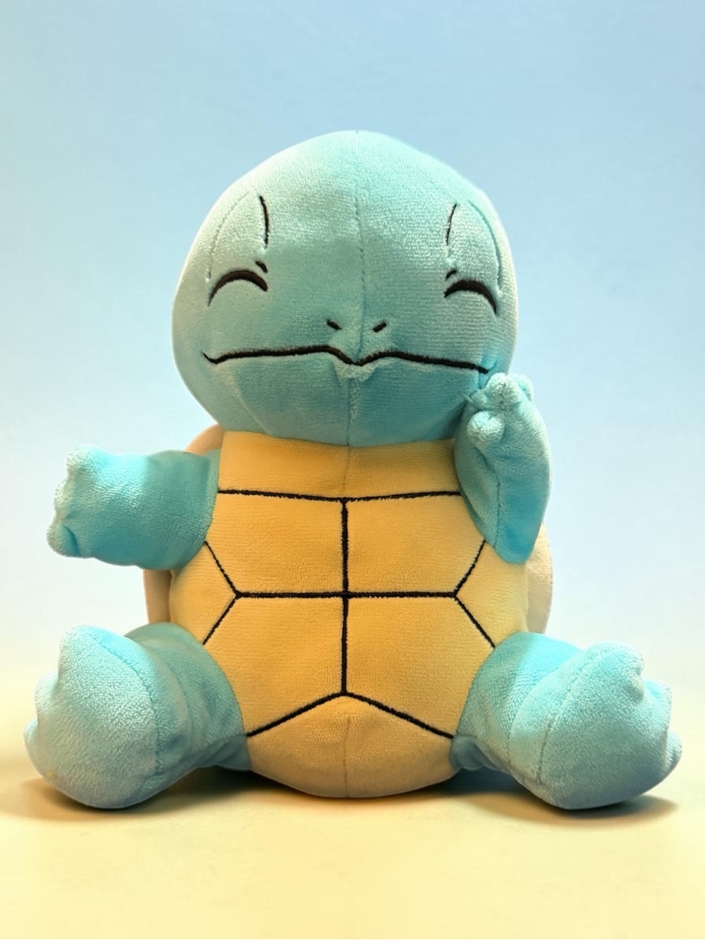 Pokemon Plush Squirtle Toy - Blue and Cream Soft Stuffed Animal